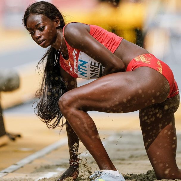 Fátima Diame Spanish long jumper Hottest Female Athletes